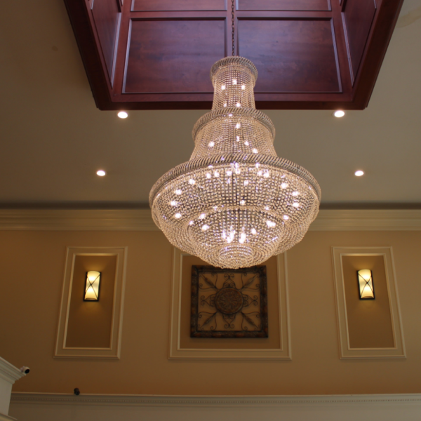 Custom Light Fixture On-Site Assembly & Hanging Package