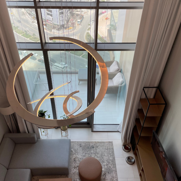 High-Ceiling Pendant Light Assisted Installation Package